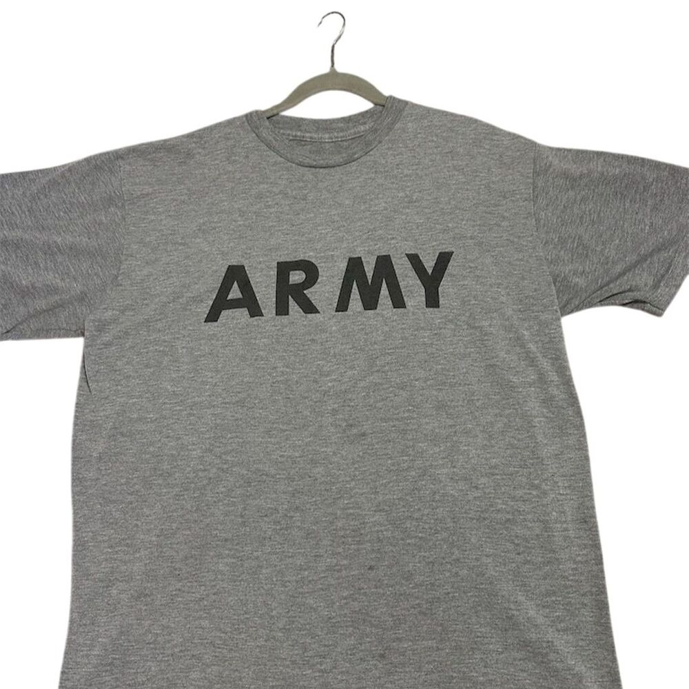 Champion Men's Vintage US Army Graphic T-Shirt Gray Size XL